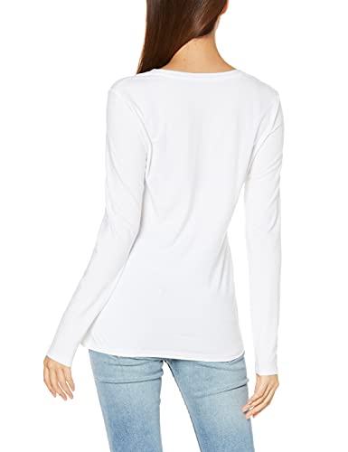 Amazon Essentials Long-Sleeve T-Shirt Novelty-t-Shirts, Blanco, Medium