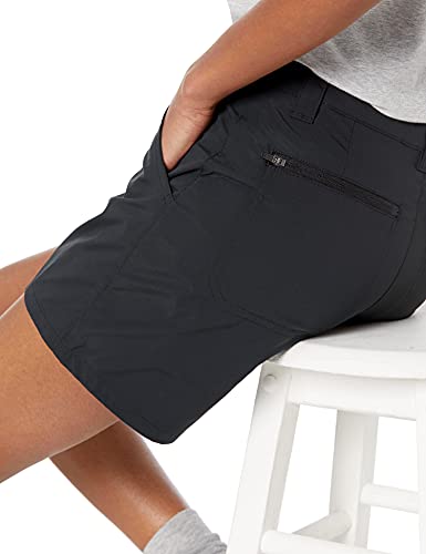 Amazon Essentials Stretch Woven 5 Inch Outdoor Hiking Shorts with Pockets Pantalones Cortos de Senderismo, Negro, 42-44