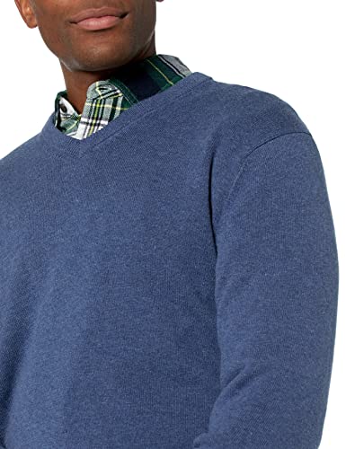 Amazon Essentials V-Neck Sweater Pullover-Sweaters, Azul Brezo, US (EU XL-XXL)