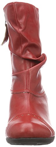 Andrea Conti 3009213 - botas de caño bajo de material sintético mujer, Rojo - Rouge (021), 39