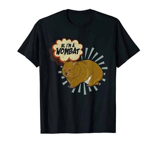 Animal Australiano Mochilero Vida Salvaje Zoo Lindo Wombat Camiseta