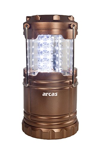 Arcas, LED Camping – Farol, 30 LED, plástico, 8.8 x 8.8 x 12.4 cm, plástico, cobre, 8.8 x 8.8 x 12.4 cm