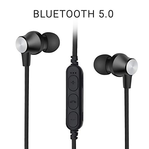 AREABI Falcon Auriculares Bluetooth Magnéticos con Reproductor MP3, Bluetooth 5.0, Micrófono Integrado HD, Auriculares Bluetooth Deportes para Smartphone iPhone Android Samsung