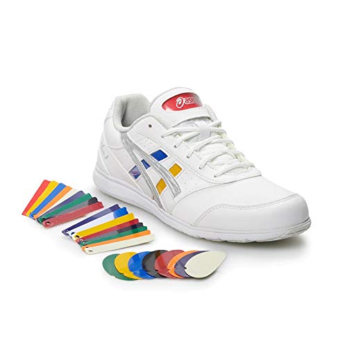 ASICS Cheer 8 Cheer - Zapatos para Mujer, Color Blanco, Talla, Unisex, Q654Y, Intercambio de Plata Blanca, 38 EU