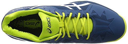 Asics Gel-Solution Speed 3, Zapatillas de Tenis Hombre, Multicolor (Ink Bluewhitesulphur Spring), 43.5 EU