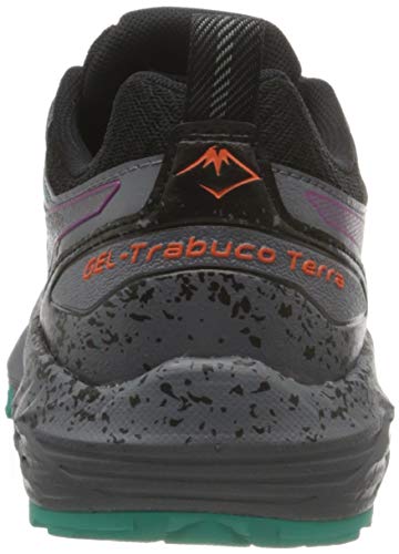 Asics Gel-Trabuco Terra, Trail Running Shoe Mujer, Black/Digital Grape, 39 EU