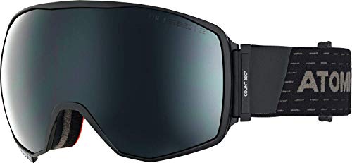 Atomic AN5105626 Gafas de esquí All-Mountain, Unisex, Montura grande, Doble lente esférica FDL, Count 360° Stereo, Negro/Negro Stereo