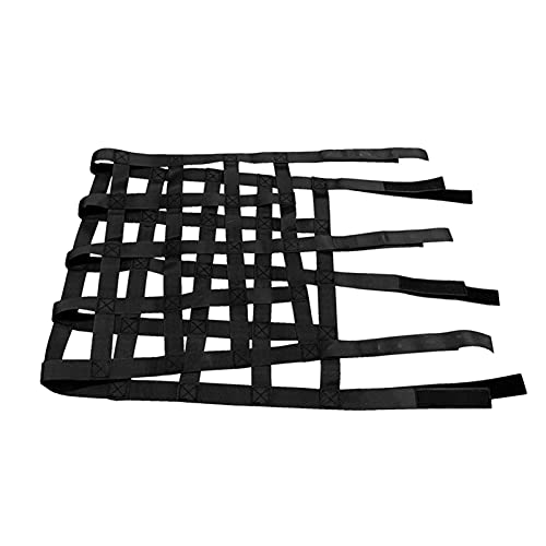 AUTUUCKEE Red de carga de malla superior para el techo, accesorios para hamaca exterior de almacenamiento compatible con Je-ep Wrang-ler (negro)
