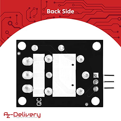AZDelivery 3 pcs 1 Canal KY-019 Modulo Rele 5V High-Level-Trigger Compatible con Arduino E-Book Incluido!