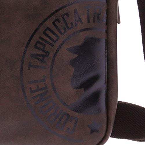 Bandolera para Hombre marrón con Print de Logo Acacio de Coronel Tapiocca