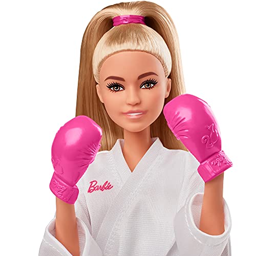 Barbie- Juegos Olímpicos Tokio 2020 muñeca karateka con uniforme y con accesorios (Mattel GJL74) , color/modelo surtido