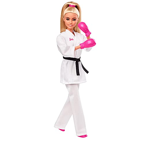 Barbie- Juegos Olímpicos Tokio 2020 muñeca karateka con uniforme y con accesorios (Mattel GJL74) , color/modelo surtido