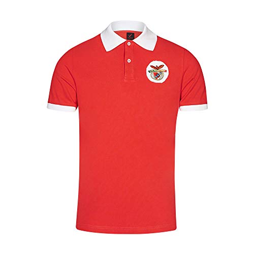 Benfica SL 70's Polo Jersey, Hombre, Red/White, M