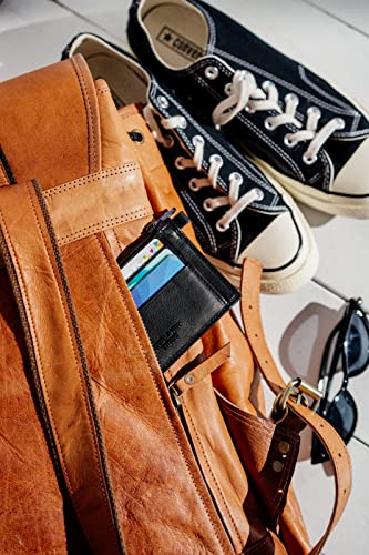 Berliner Bags Mochila de cuero Malaga Mochila con cordón para portátil para hombres y mujeres Marrón Vintage