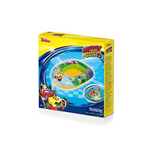 Bestway 91003 - Barca Hinchable Infantil Mickey and the Roadster Racers