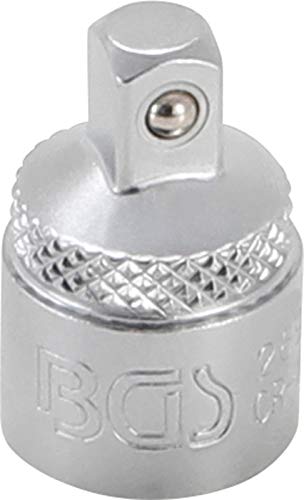 BGS 269 | Adaptador de llave de vaso | cuadrado interior 10 mm (3/8") - cuadrado exterior 6,3 mm (1/4")
