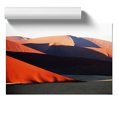 Big Box Art Póster de paisaje del desierto Namibia (4) Póster de pared sin marco, A2 (59,4 x 42 cm), multicolor
