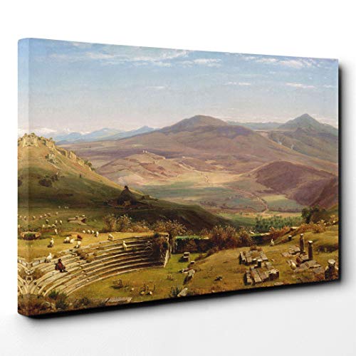 Big Box Art T.W. Whittredge-Lienzo Decorativo, diseño de montañas de Tosculum y Albano, Multicolor, 30 x 20 Inch (76 x 50 cm)