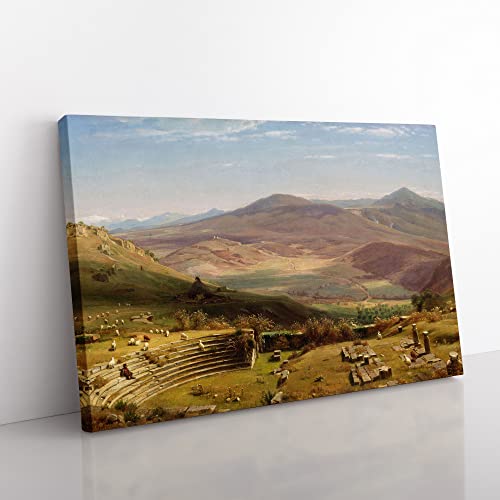 Big Box Art T.W. Whittredge-Lienzo Decorativo, diseño de montañas de Tosculum y Albano, Multicolor, 76 x 50 cm (30 x 20 Inch)
