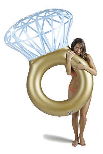 BigMouth Inc – Flotador Hinchable Bling Ring Anillo Gigante – Inflable Colchoneta Piscina Playa