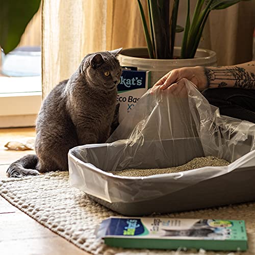 Biokat's XXL, bolsas desechables - Para colocar en el arenero para gatos - Cambio higiénico y sencillo de la arena para gatos, 12 unidades