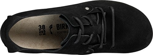 BIRKENSTOCK Montana Plus - Zapatos con cordones para mujer, piel aterciopelada, color negro, color Negro, talla 42 EU