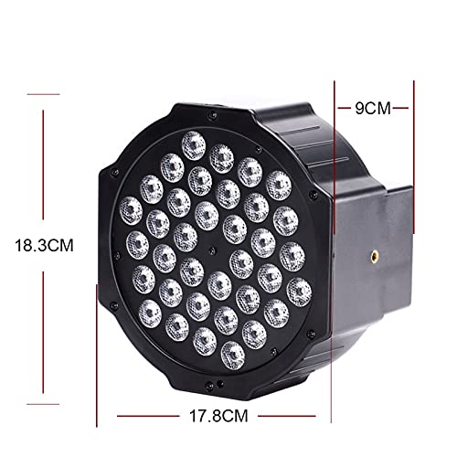 Black Lights, NIPEECO 72W 36 LEDs UV Par Lights DMX con Control Remoto Luz de Escenario para Fiestas, Bares, Escenarios, Navidad, Halloween, Bodas
