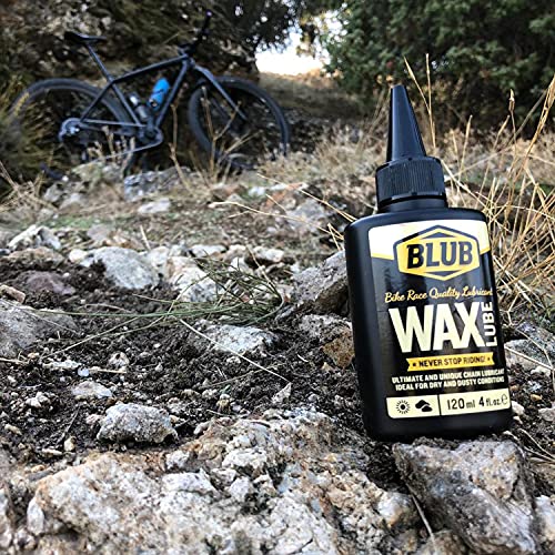 BLUB Lubricante Wax Cadenas Bicicleta 120 ml, Grasa Cadenas MTB, Aceite para Cadenas de Bicicletas, Grasa MTB, Cera Bike, Amarillo