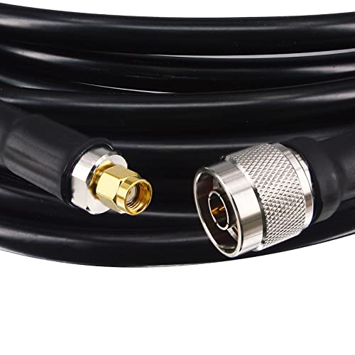 BOOBRIE-400 Cable N Macho a RP-SMA Macho 10M Cable de Antena WiFi Coaxial BMR400 Pérdida Ultrabaja Cable N Male a RP-SMA Male 50ohms for 3G/4G/LTE/GPS/RF FPV Wifi Antenna Wlan Wirelesse Router
