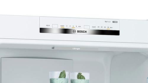 Bosch KGN39VWEA - Frigorífico Combi, Serie 4, Libre Instalación, Blanco, Antihuellas, 203x60cm