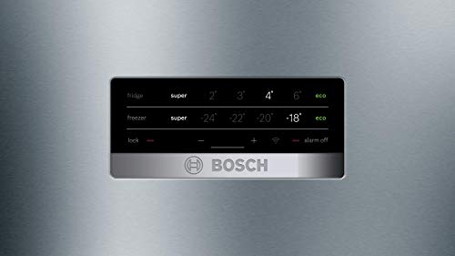 Bosch KGN49XIDP Serie 4 - Frigorífico independiente XXL (203 x 70 cm, 207 kWh/año, Inox-antifingerprint, 330 L, parte congeladora de 108 L, NoFrost, VitaFresh)