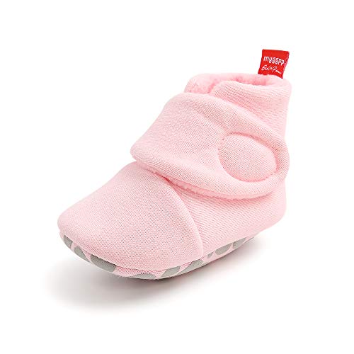 Botas de Bebé Niña Botines Suaves con Suela Antideslizante Bebés Niños Botas Invierno Cálido y Acogedor Zapatos para Caminar Bebés Zapatos para Cuna 0-18 Meses