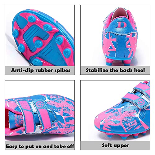 Botas de Fútbol Niña 36 Rosa Spike Zapatillas de Fútbol Profesionales Zapatos de Fútbol Unisex Atletismo Zapatos de Entrenamiento Césped Artificial Zapatillas De Corre Zapatos De Interior