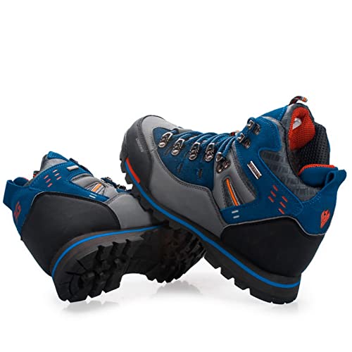 Botas de senderismo cortas para hombre Zapatillas de escalada de montaña Zapatos de trabajo de senderismo con cordones Botines casuales para hombre antideslizantes