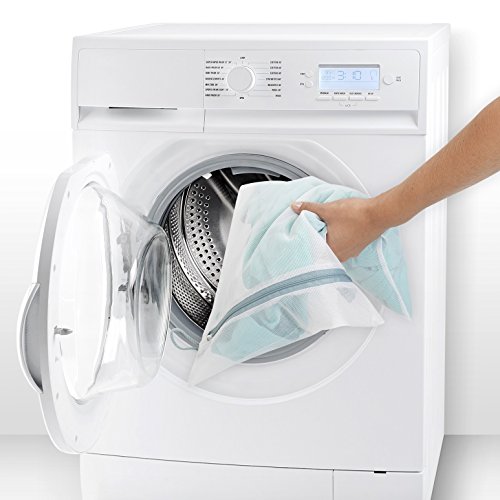 Brabantia 105388 - Juego de 3 bolsas para lavadora, 2 de 33 x 25 cm, 1 de 45 x 33 cm, blanco