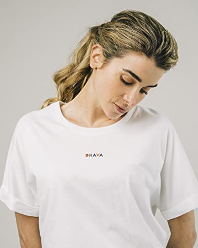 Brava Fabrics Camiseta Brava Logo White - Algodón orgánico