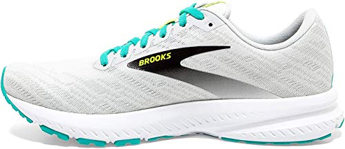 Brooks Launch 7, Zapatillas para Correr Mujer, White/Nightlife/Atlantis, 40.5 EU
