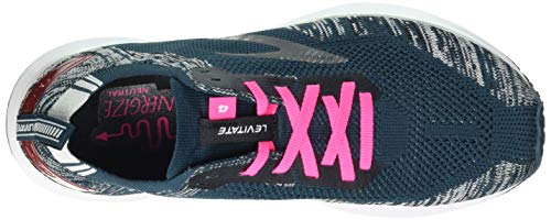 Brooks Levitate 4, Zapatillas para Correr Mujer, Navy/Black/Pink, 38 EU
