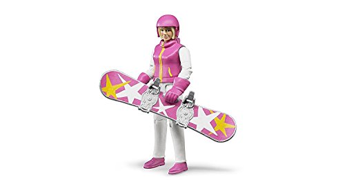 BRUDER - Esquiadora con accesorios - escala 1:16 - 60420