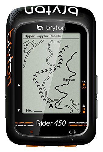Bryton Rider 450E GPS Ciclismo, Adultos Unisex, Negro, 2.3"