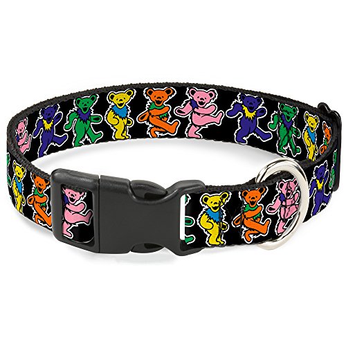Buckle-Down Bears - Collar con clip de plástico para bailar, color negro y multicolor