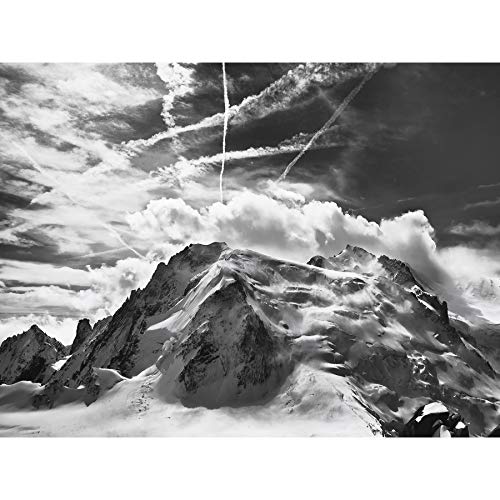 Buisse Mont Blanc Tacul Mountain Summit Photo Extra Large XL Wall Art Poster Print Montaña Fotografía Pared Impresión del Cartel