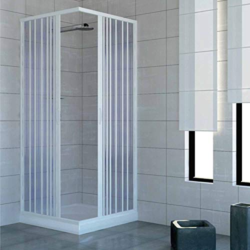 Cabina de ducha 70 x 70 de PVC Mod. Acuario con apertura central