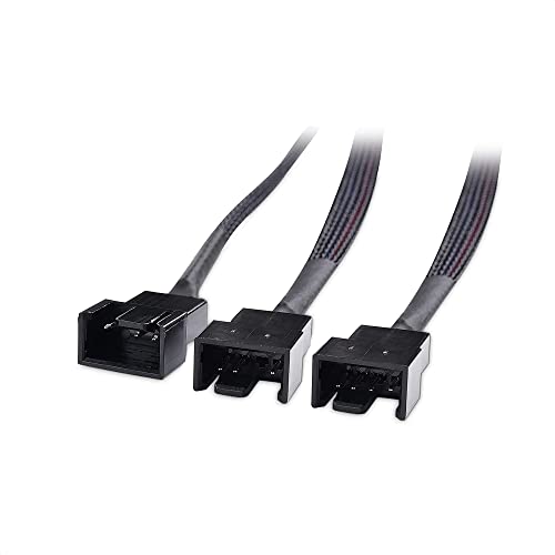 Cable Matters 2 Paquetes Cable PWM Fan Splitter (Cable PWM de 3 vías y 4 Pines para Distribuidor de Ventilador) - 30 cm