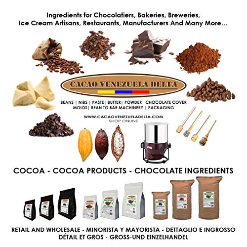 Cacao en Polvo Puro 100% - Tipo NATURAL - Desgrasado 10-12% - Bolsa 500g - Cacao Venezuela Delta