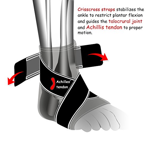 Calcetines para fascitis plantar, tobilleras a presión con apoyo en el arco del pie para reducir la hinchazón y la tendinitis de Aquiles y el dolor en el talón. Alivia el dolor en el pie