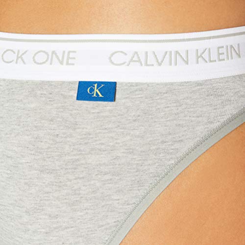Calvin Klein Braguita de Bikini, Grey Heather, M para Mujer