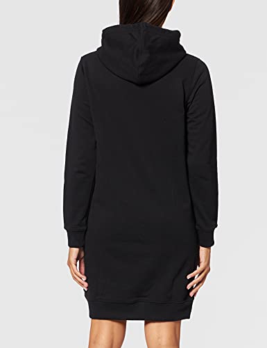Calvin Klein Core Logo LS Hoodie Dress Vestido, CK Black, XS para Mujer