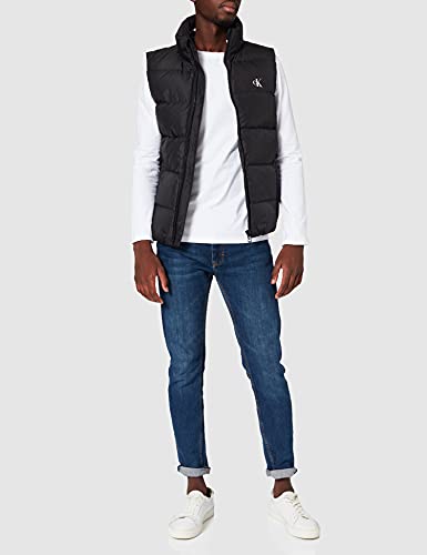 Calvin Klein Jeans ESS-Chaleco de plumón, CK Black, XL para Hombre