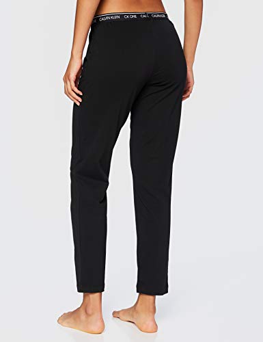 Calvin Klein Sleep Pant Pantalones de Pijama, Black, XL para Mujer